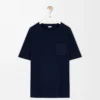 T-shirt ample en coton bleu marine foncé T-shirt ample en coton bleu marine foncé