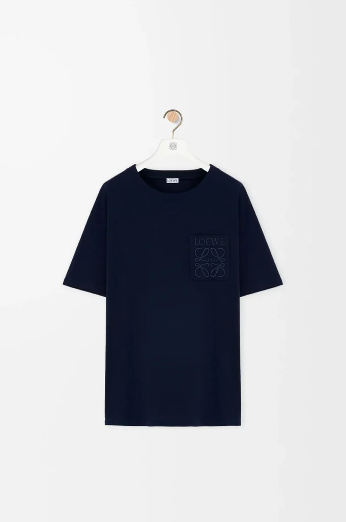 T-shirt ample en coton bleu marine foncé T-shirt ample en coton bleu marine foncé
