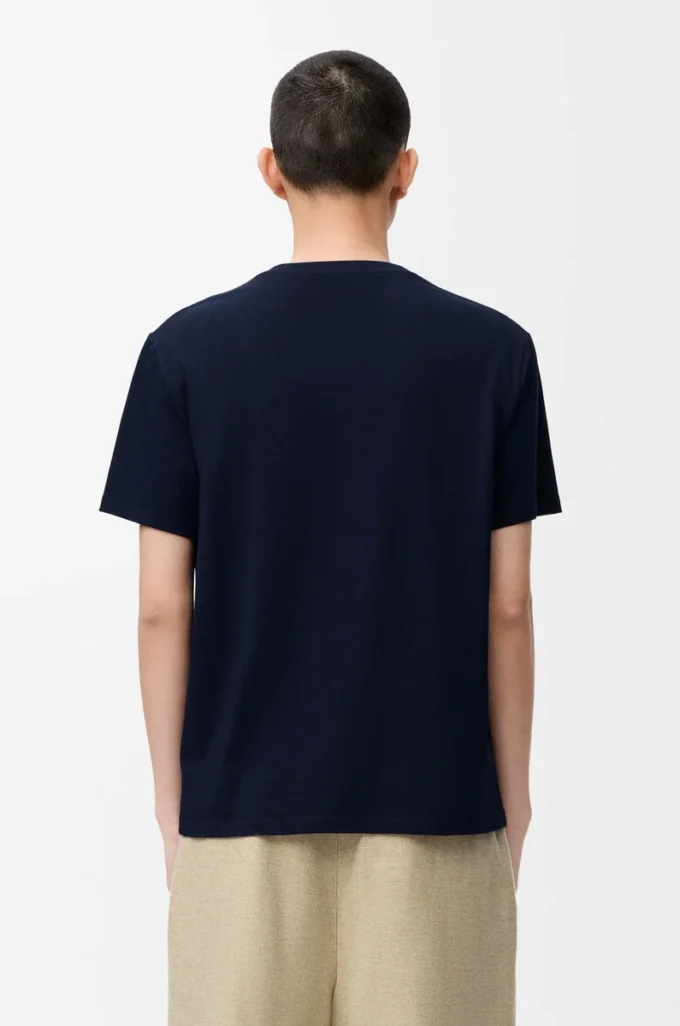 T-shirt ample en coton bleu marine foncé T-shirt ample en coton bleu marine foncé