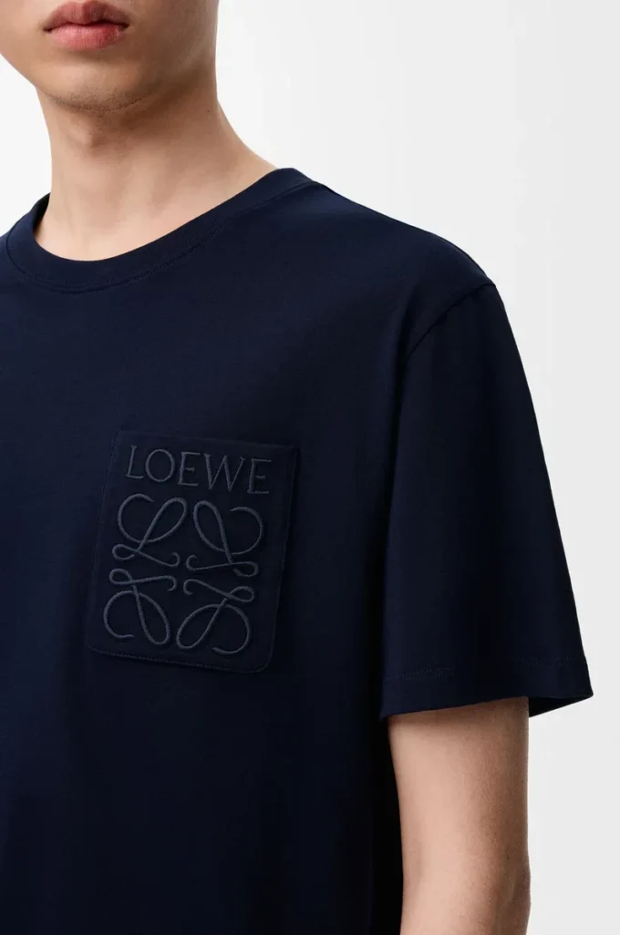 T-shirt ample en coton bleu marine foncé T-shirt ample en coton bleu marine foncé