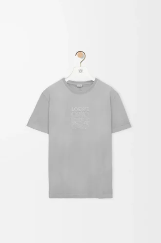 T-shirt ample en coton gris clair