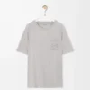 T-shirt ample en coton gris moyen