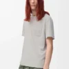 T-shirt ample en coton gris moyen