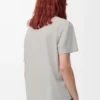 T-shirt ample en coton gris moyen