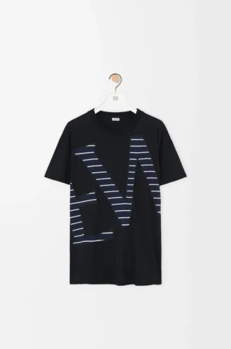 T-shirt ample en coton Noir