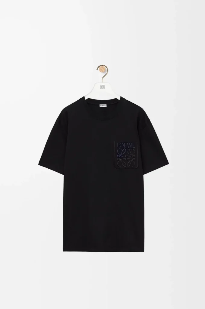 T-shirt ample en coton Noir