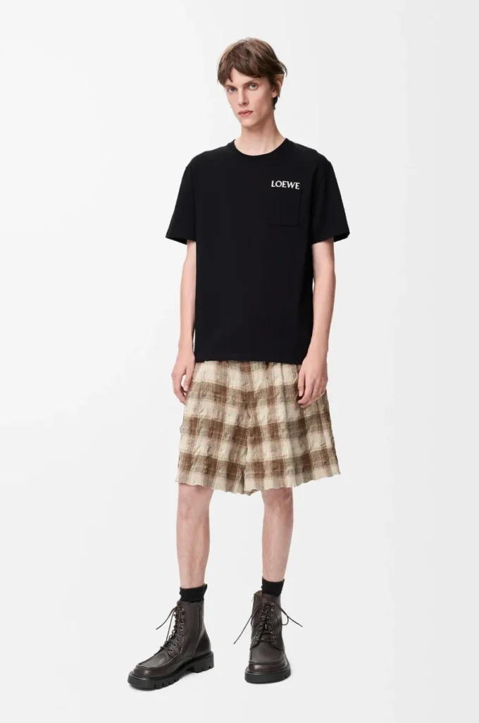 T-shirt ample en coton Noir