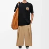 T-shirt ample en coton Noir