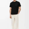 T-shirt ample en coton Noir