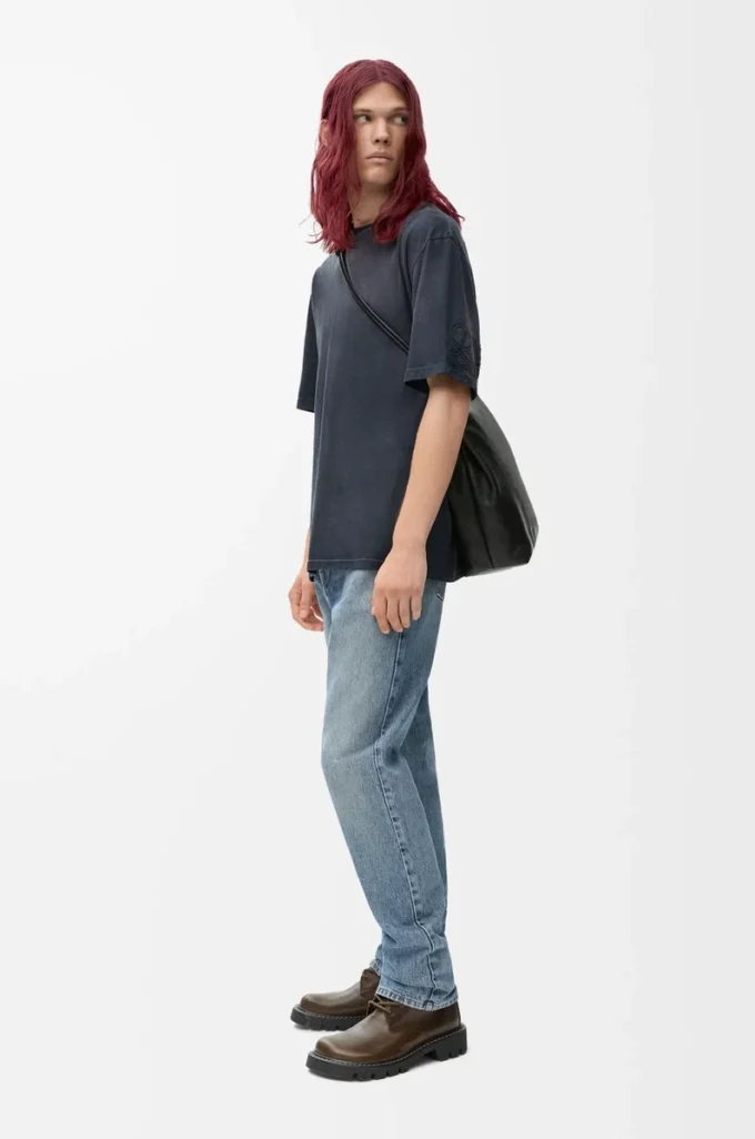 T-shirt ample en coton Noir