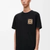 T-shirt ample en coton Noir