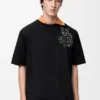 T-shirt ample en coton Noir