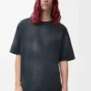 T-shirt ample en coton Noir