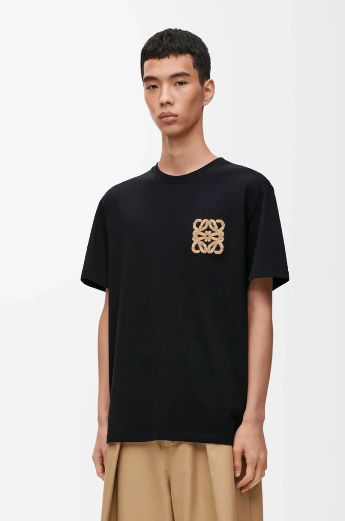 T-shirt ample en coton Noir
