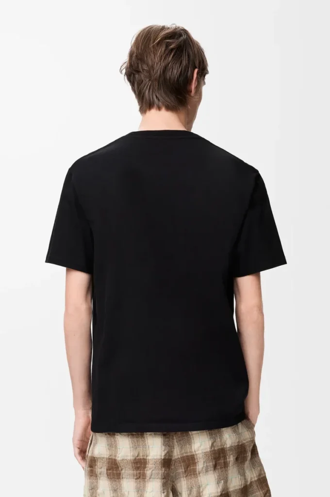 T-shirt ample en coton Noir