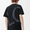 T-shirt ample en coton Noir