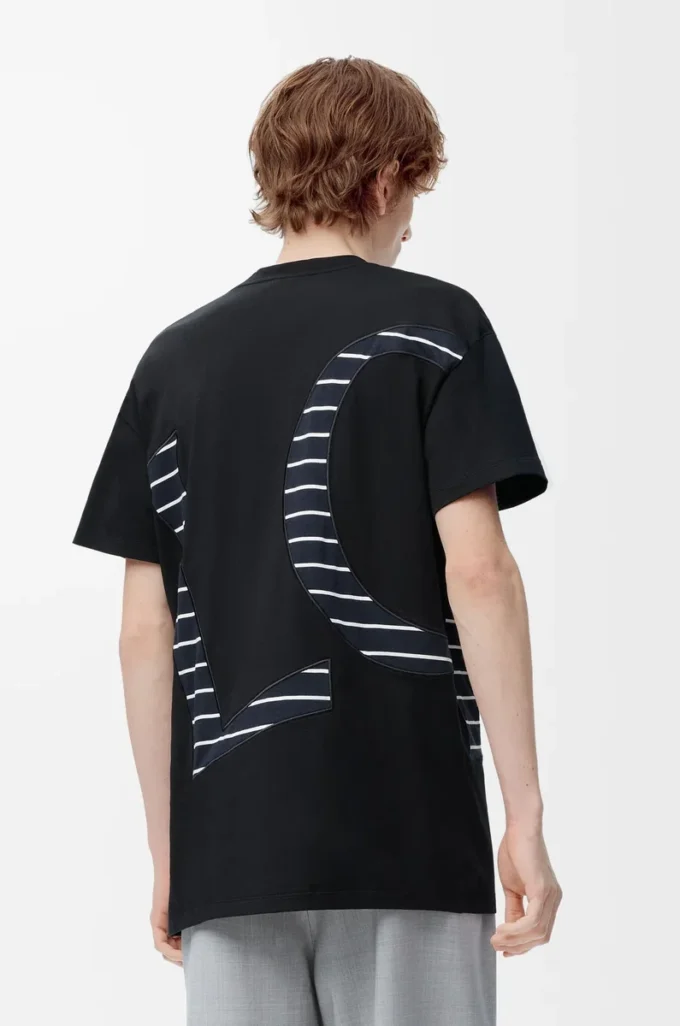 T-shirt ample en coton Noir