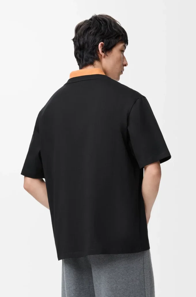T-shirt ample en coton Noir