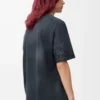T-shirt ample en coton Noir