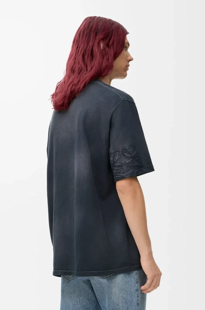 T-shirt ample en coton Noir