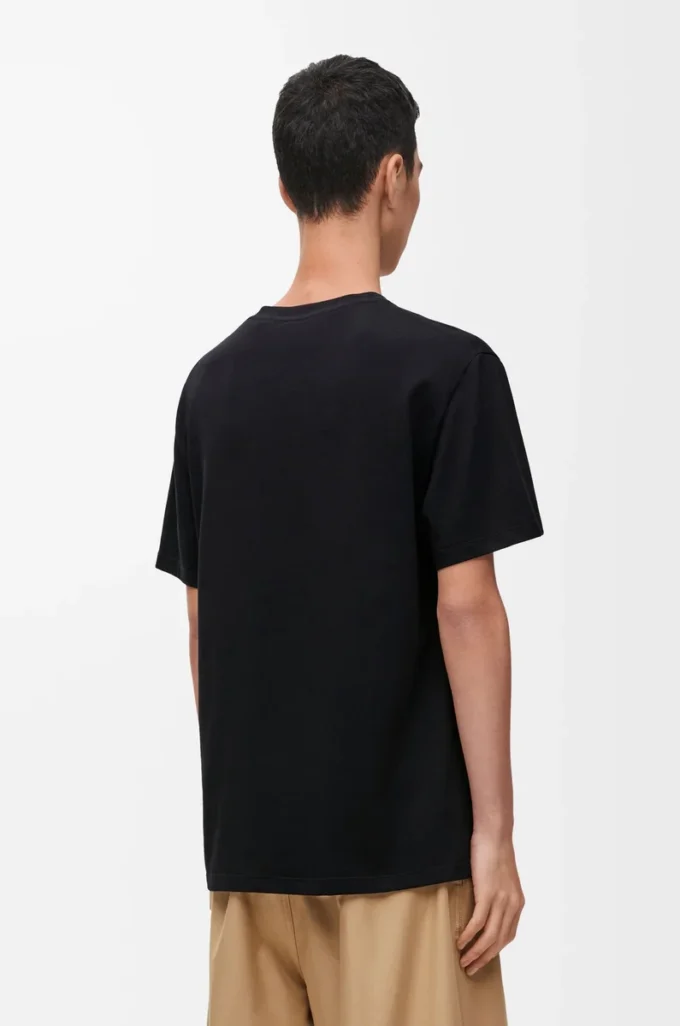 T-shirt ample en coton Noir
