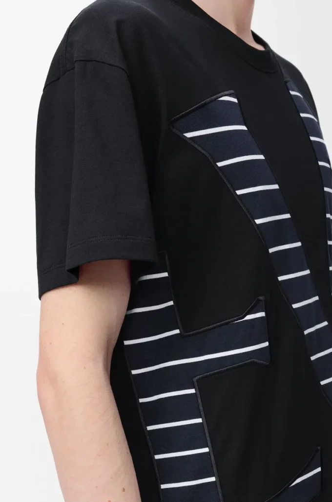 T-shirt ample en coton Noir