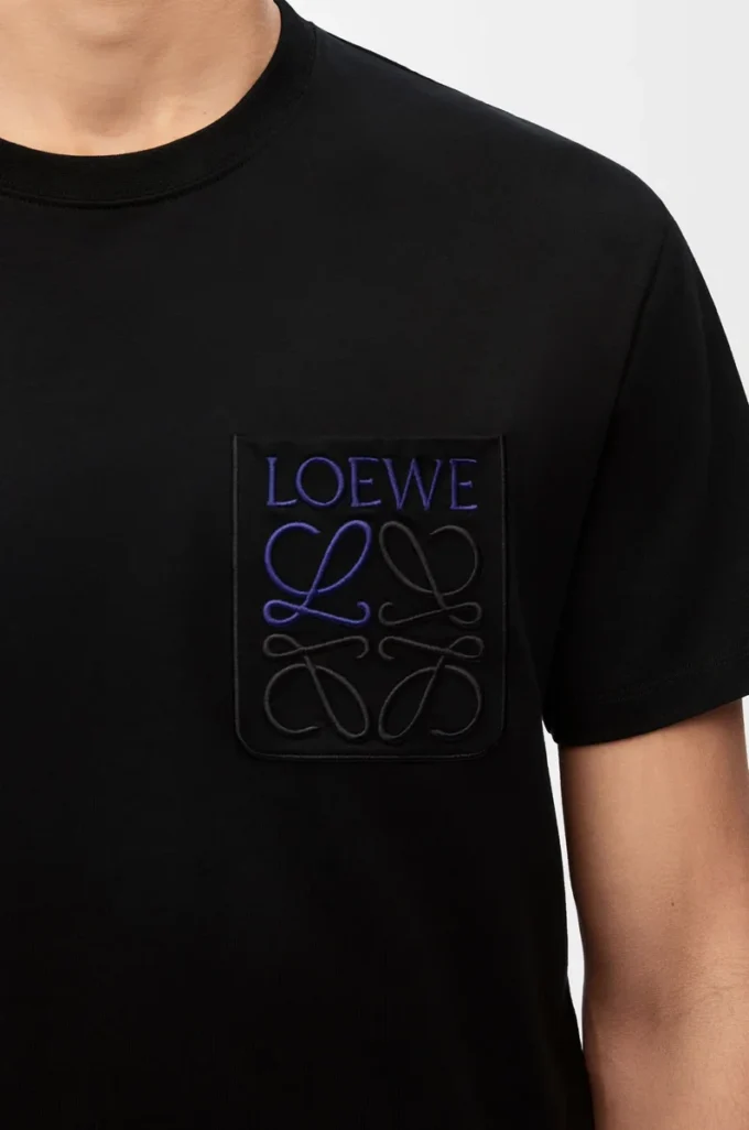 T-shirt ample en coton Noir