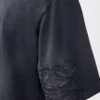 T-shirt ample en coton Noir
