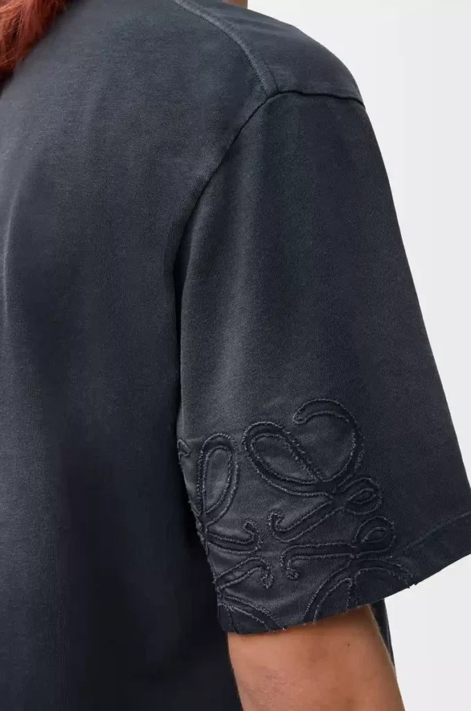 T-shirt ample en coton Noir