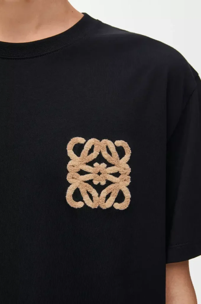 T-shirt ample en coton Noir