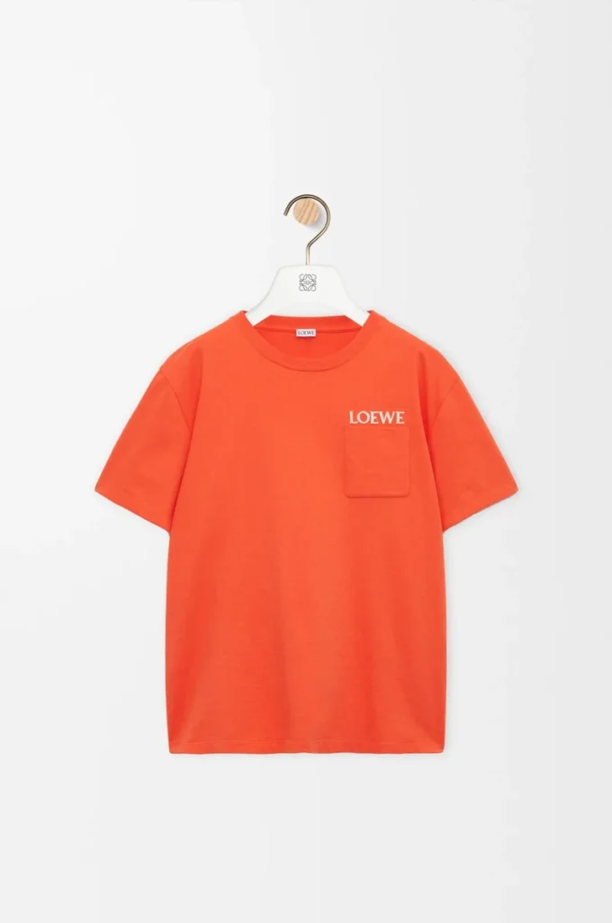 T-shirt ample en coton Orange
