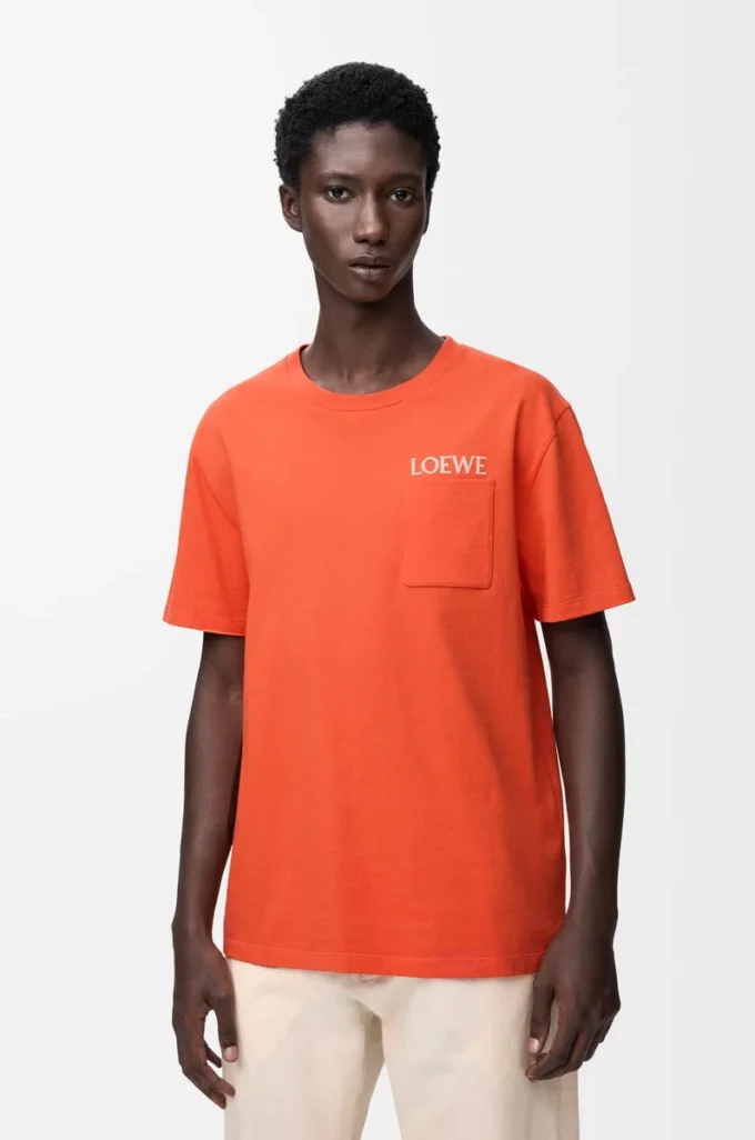 T-shirt ample en coton Orange
