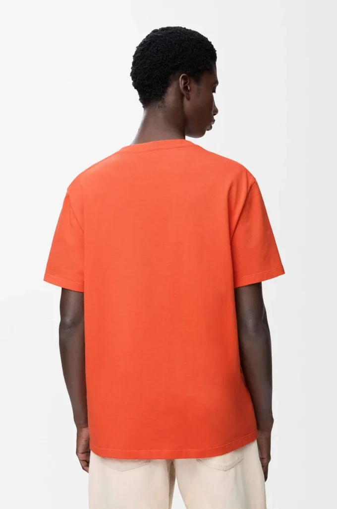 T-shirt ample en coton Orange