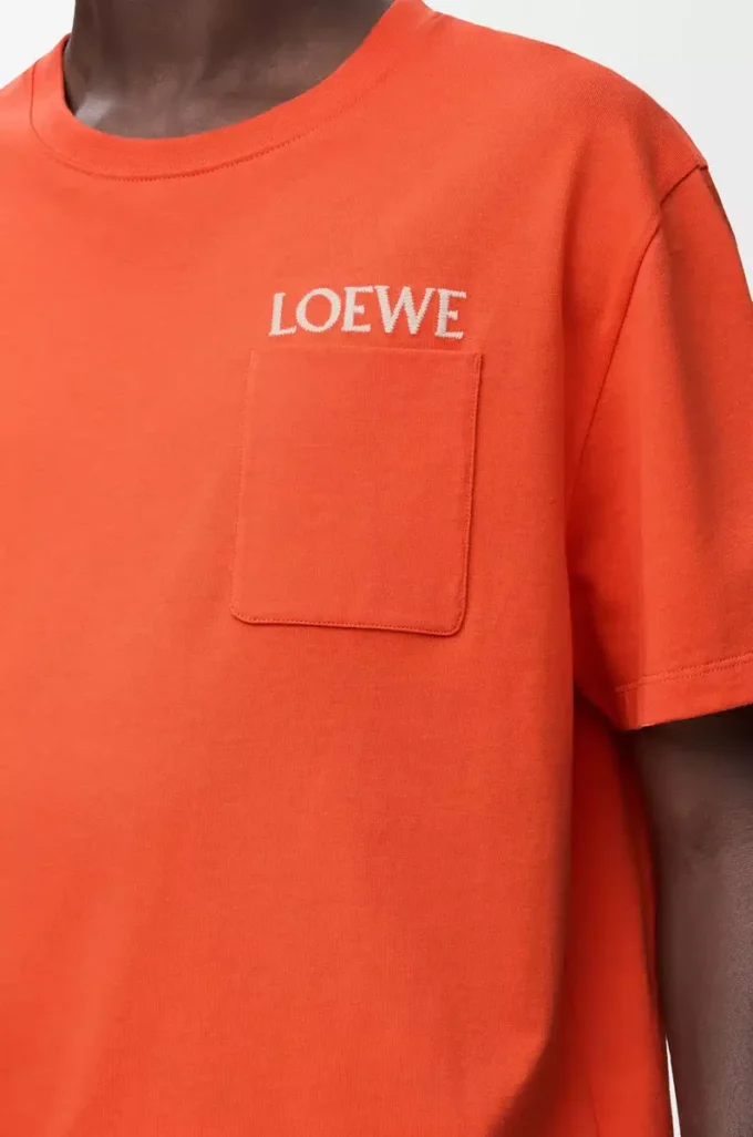 T-shirt ample en coton Orange