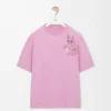 T-shirt ample en coton rose