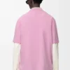 T-shirt ample en coton rose