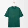T-shirt ample en coton vert foncé