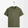 T-shirt ample en coton vert kaki