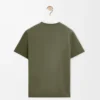 T-shirt ample en coton vert kaki