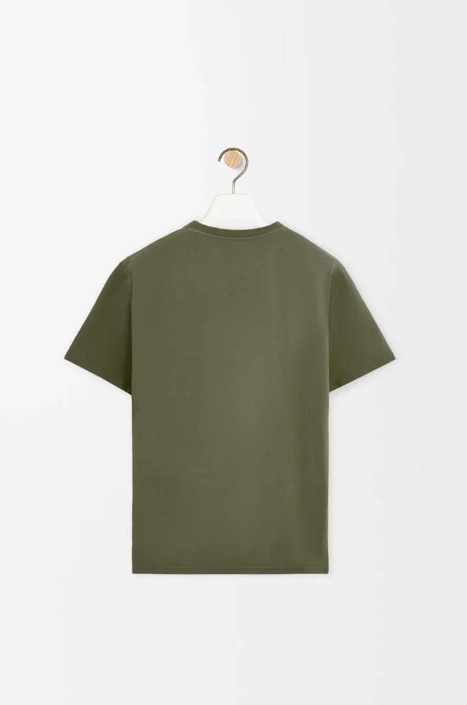 T-shirt ample en coton vert kaki