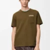 T-shirt ample en coton vert kaki