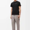T-shirt coupe classique en coton anthracite T-shirt coupe classique en coton anthracite