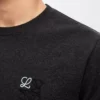 T-shirt coupe classique en coton anthracite T-shirt coupe classique en coton anthracite
