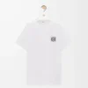 T-shirt coupe classique en coton blanc