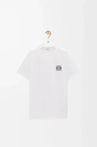 T-shirt coupe classique en coton blanc