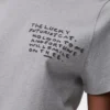 T-shirt coupe classique en coton gris chiné