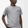 T-shirt coupe classique en coton gris moyen