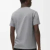 T-shirt coupe classique en coton gris moyen