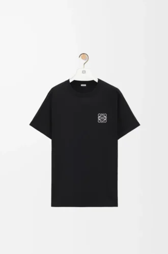 T-shirt coupe classique en coton noir