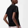 T-shirt coupe classique en coton Noir
